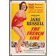 THE FRENCH LINE (1954) Original Linenbacked Movie Poster 27x41 Jane Russell