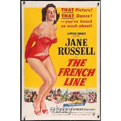 THE FRENCH LINE (1954) Original Linenbacked Movie Poster 27x41 Jane Russell