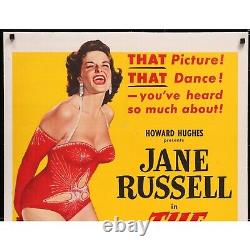 THE FRENCH LINE (1954) Original Linenbacked Movie Poster 27x41 Jane Russell