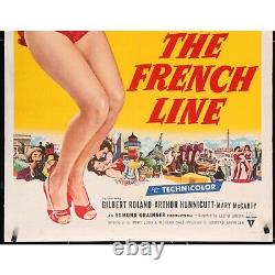 THE FRENCH LINE (1954) Original Linenbacked Movie Poster 27x41 Jane Russell