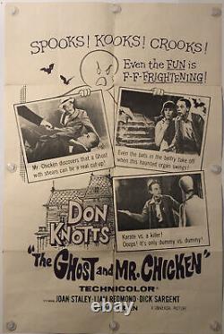 THE GHOST AND MR. CHICKEN Original One Sheet Movie Poster 1966 DON KNOTTS