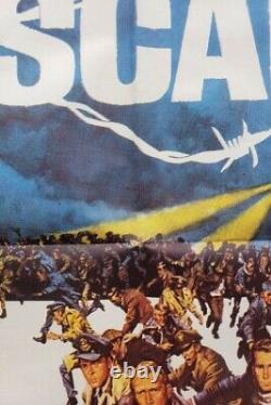 THE GREAT ESCAPE ORIG 1963 (UA) 1SH Folded Movie Poster, EX+/C8+ Steve McQueen