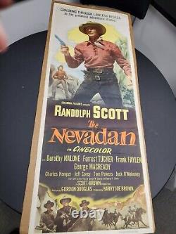 THE NEVADAN USA Original 1950 Large Movie Poster Randolph Scott Dorothy Malone