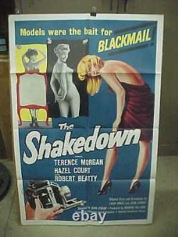 THE SHAKEDOWN, orig 1-sh / movie poster Hazel Court - BAD GIRL