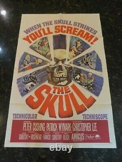 THE SKULL Original 1965 Movie Poster, 27 x 41, C7.5 Very Fine Minus