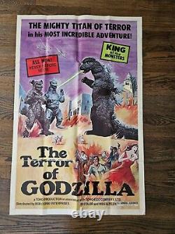 THE TERROR OF GODZILLA One Sheet Movie Poster