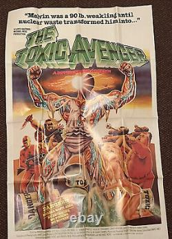TOXIC AVENGER Original Movie Poster OFFICIAL Troma Horror Cult Comedy Vintage