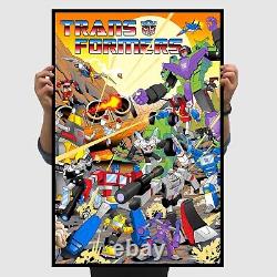 TRANSFORMERS G1 Movie Poster 1986 Masterpiece Optimus Prime Mondo Hasbro RARE