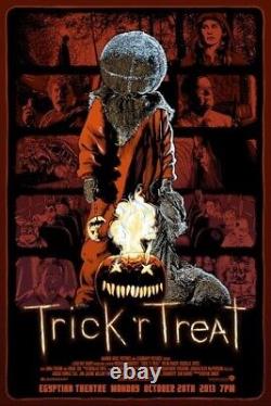 TRICK'R TREAT Movie Poster Fosdike #149 of 700 RARE NEW Mondo Type 2013 COA Sam