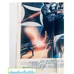 TRON 1982 Original Movie Poster 27x41 Foreign Ultra Rare Folded VF/VF+
