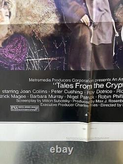 Tales Form The Crypt Original One Sheet Movie Poster 1972 size 27 X 41