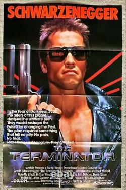 Terminator 1984 Schwarzenegger James Cameron Original Movie Poster Excellent