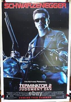 Terminator 2 Judgement Day 1991 Original Movie Poster 27x40 Rolled Double-Sided