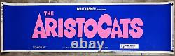 The Aristocats R1973 Rerelease Original Banner Movie Poster 24 x 82