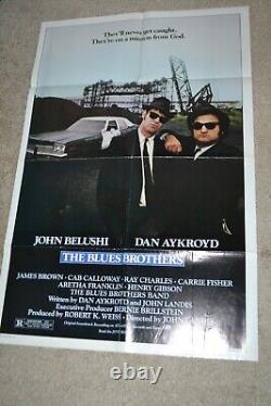 The Blues Brothers 1980 Orig 1 Sht 27x41 Movie Poster Belushi Aykroyd MINT