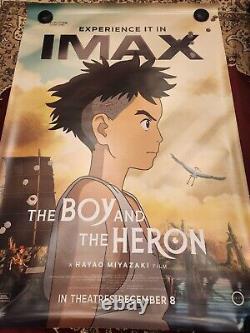 The Boy And The Heron Official IMAX Bus Shelter Movie Poster DS 48 X 72 RARE