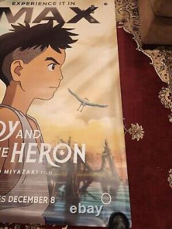 The Boy And The Heron Official IMAX Bus Shelter Movie Poster DS 48 X 72 RARE