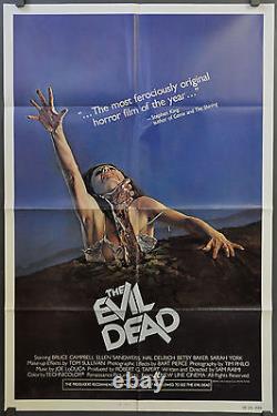 The Evil Dead 1981 ORIG 27X41 NM MOVIE POSTER BRUCE CAMPBELL ELLEN SANDWEISS