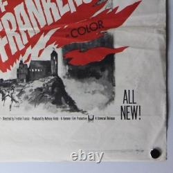 The Evil of Frankenstein 1964 Military Single Sided Orig. Movie Poster 27 x 41