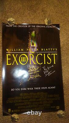 The Exorcist 3 Movie Poster horror signed Poster Jason Miller Scott Wilson TWD