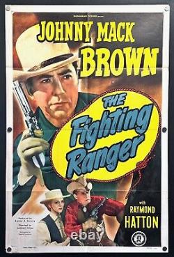 The Fighting Ranger (1948) Original One Sheet Movie Poster Fine Western