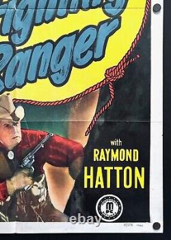 The Fighting Ranger (1948) Original One Sheet Movie Poster Fine Western