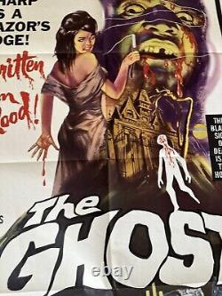 The Ghost 1965 Movie Poster Signed by Harriet White US ORIG 1SH Horror 4 color