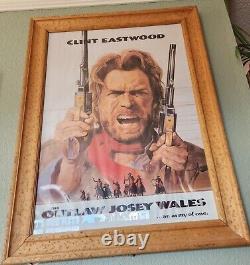 The Outlaw Josey Wales Clint Eastwood Original Movie Poster 1976