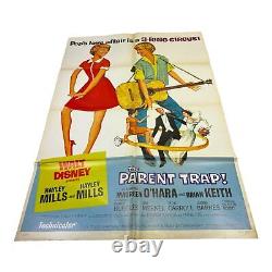 The Parent Trap Orig DISNEY One Sheet Movie Poster HAYLEY MILLS/MAUREEN O'HARA