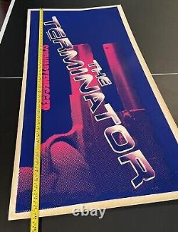 The Terminator Original Vintage 1985 21x44 Cardboard Movie Poster Rare