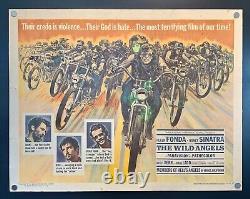 The Wild Angels (1966) Original Half Sheet Movie Poster Good Peter Fonda