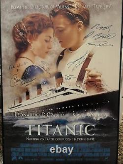 Titanic. Rare. Autographed Genuine Movie Poster. Movie Collector Must Have