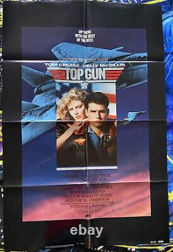 Top Gun Original One Sheet Movie Poster 27x41 1986 Vintage Movie Poster