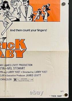Trick Baby (1973) Original One Sheet Movie Poster Good Blaxploitation