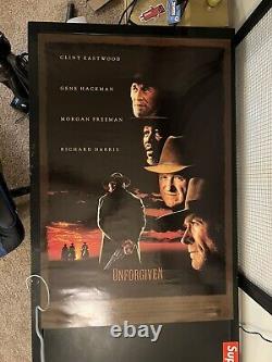 Unforgiven (1992) Original Advance & Released Movie Poster Clint Eastwood Rolled