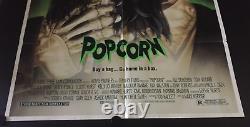 VERY RARE Original Vintage Popcorn Movie Poster Jill Schoelen 27 x 40