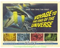 VOYAGE TO THE END OF THE UNIVERSE MOVIE POSTER 22x28 Original 1964 HALF SHEET