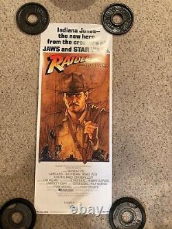 Vintage Original 1981 Indiana Jones Raiders Of The Lost Ark 36x14 Movie Poster