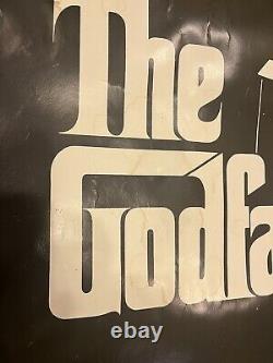 Vintage Original Godfather Theater Lobby Poster 40 X 60 1972