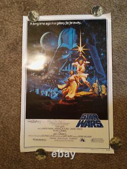 Vintage Star Wars signed movie poster Hildebrandt 15th Anniversary low #139