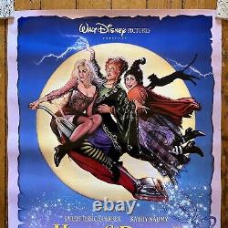 Vtg Original 1993 Hocus Pocus 1 Sheet Movie Poster 27x40 Disney Halloween