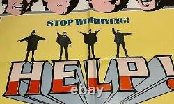 WOW! Theatre find! Original Beatles 1965 Movie Poster HELP