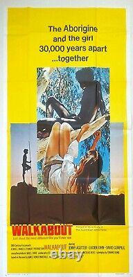 Walkabout Original U. S 3 Sheet Film Poster 1971