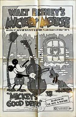 Walt Disney Mickey's Good Deed (1932) Original Movie Poster 1974 Re-Release