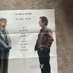 When Harry Met Sally 1989 Orig 27x40 Folded Movie Poster Billy Crystal Meg Ryan