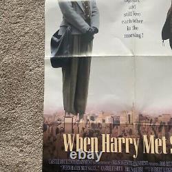 When Harry Met Sally 1989 Orig 27x40 Folded Movie Poster Billy Crystal Meg Ryan