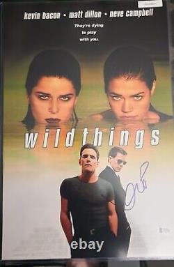Wild Things Mini Movie Poster Signed by Kevin Bacon 48/50 Bgs Authenticated