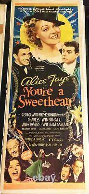 You're A Sweetheart!'37 Alice Faye Classic Original U. S. Insert Film Poster