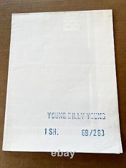 Young Billy Young 1969 1 Sheet Orig. Movie Poster -Excellent Condition! No Frame