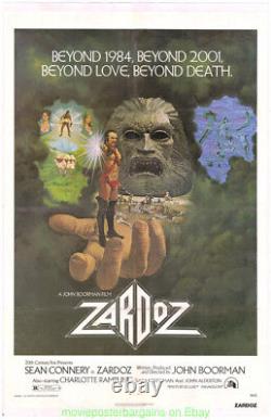 ZARDOZ MOVIE POSTER Original 1974 Linenbacked 27x41 Fine Condition SEAN CONNERY